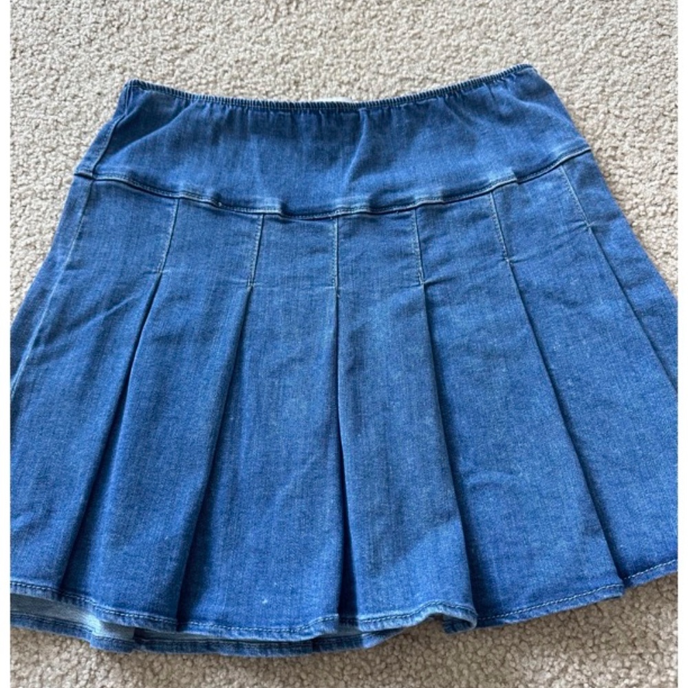 Hollister Jean Pleated High-Rise Skirt size S - Picture 2 of 3